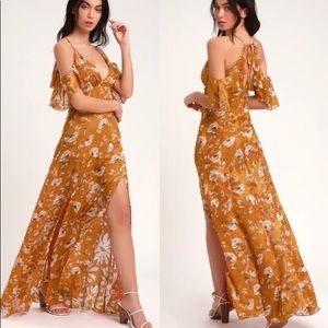 Orange floral dress. Only used once.